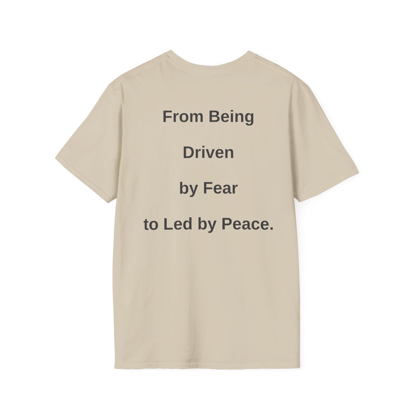 The Transition Tee -- "The Shift: From Being Driven by Fear to Led by Peace." Stage 2: The Neutrality Collection