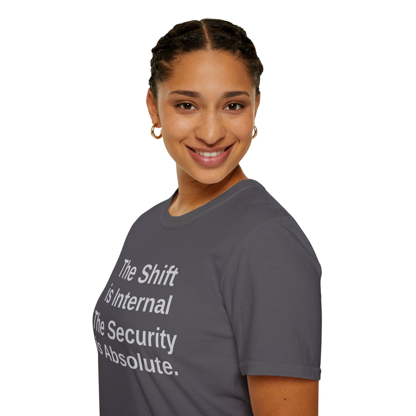 The Transition Tee -- "The Shift is Internal" "The Security is Absolute" Stage 2: The Neutrality Collection