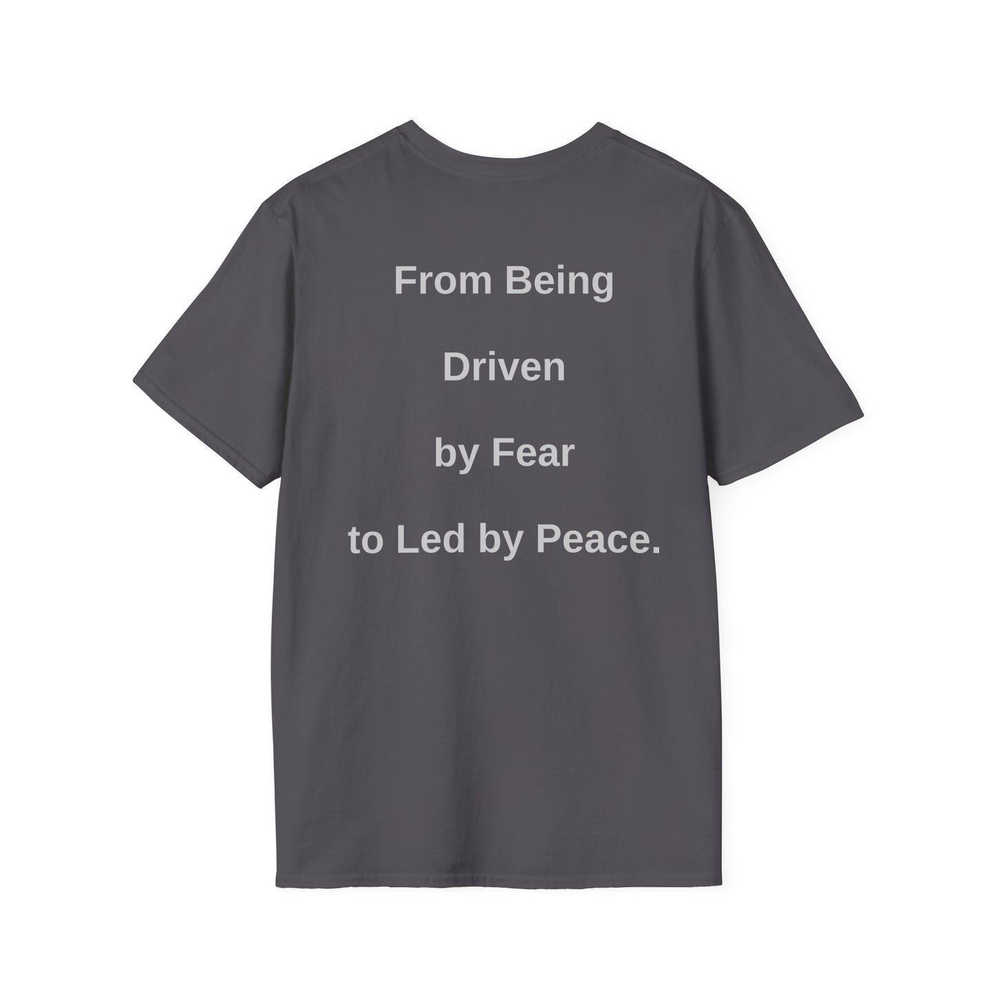 The Transition Tee -- "The Shift: From Being Driven by Fear to Led by Peace." Stage 2: The Neutrality Collection