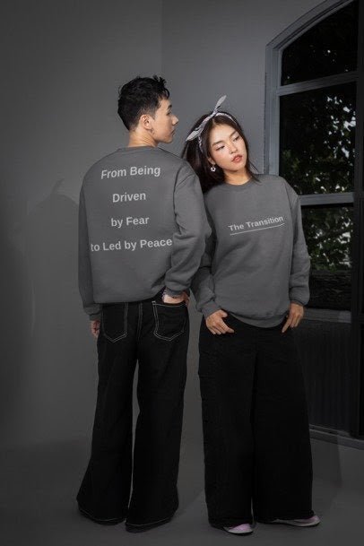 The Neutral Guard Crewneck by The Secure Shift: A heavyweight sweatshirt for peace and observation.