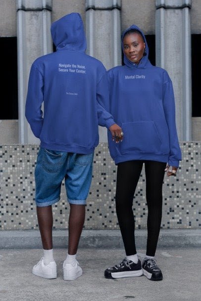 The Summit Hoodie: 'Navigate the Noise. Secure Your Control.' edition premium heavyweight sweatshirt.