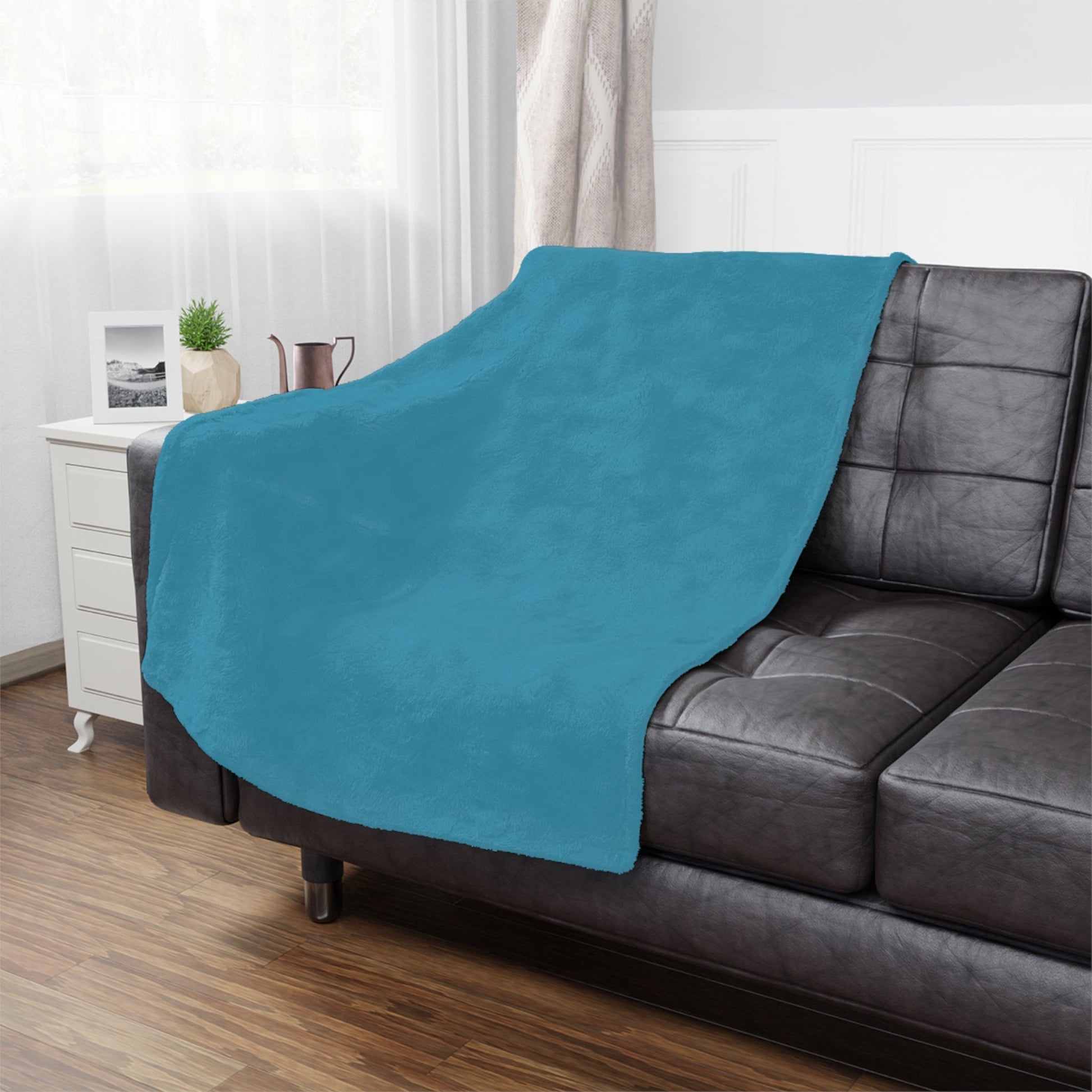 Volume 3 | The Atmospheric Stillness Blanket - Cozy Teal | Home Decor | ShopTheSecureShift.com